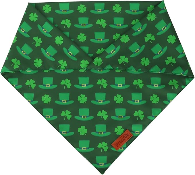 PTDECOR St. Patrick's Day Dog Bandana, Premium Durable Fabric, Irish Pet - Image 5