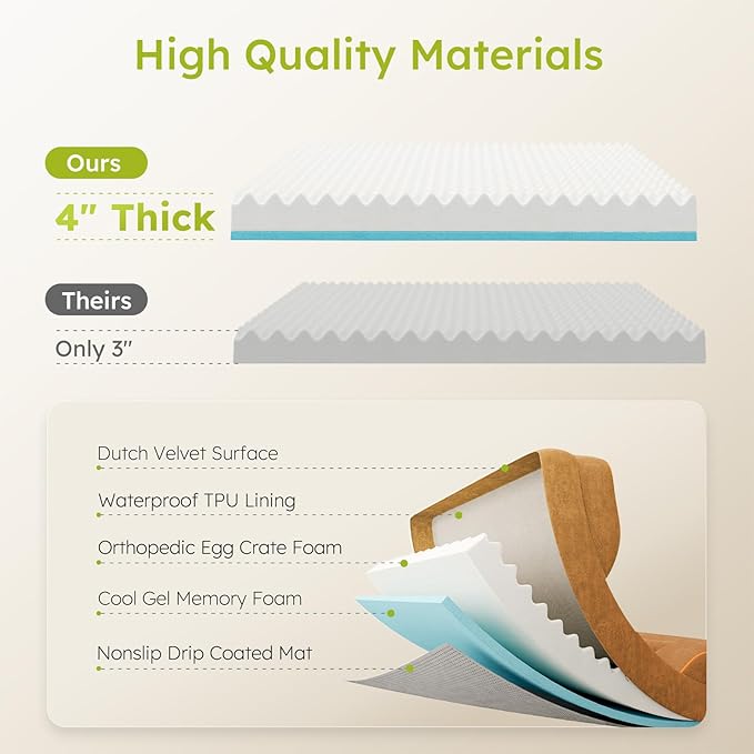 CWAWZ XXL Dog Bed for Extra Large Dogs, Giant Orthopedic Dog Bed - Image 3