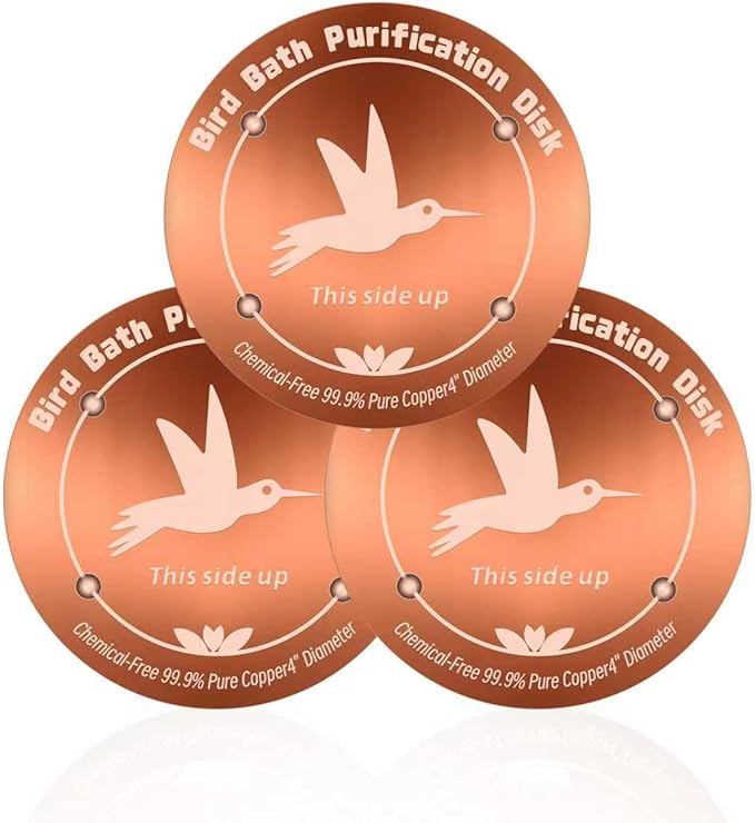 CTTZCKJ 3PCS Pure Copper Bird Bath Purification Disk by CTTZCKJ