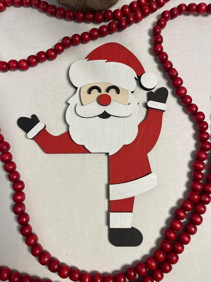 Christmas Door Topper Holiday Home Decor Funny Snowman Santa Claus Top Door - Image 4