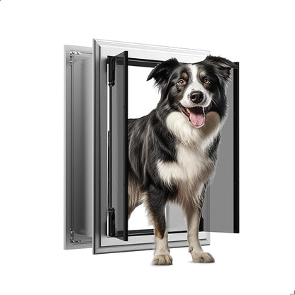 Dog Door for Wall, Energy Efficient French Doggy Door by FurrFinessePetDoor