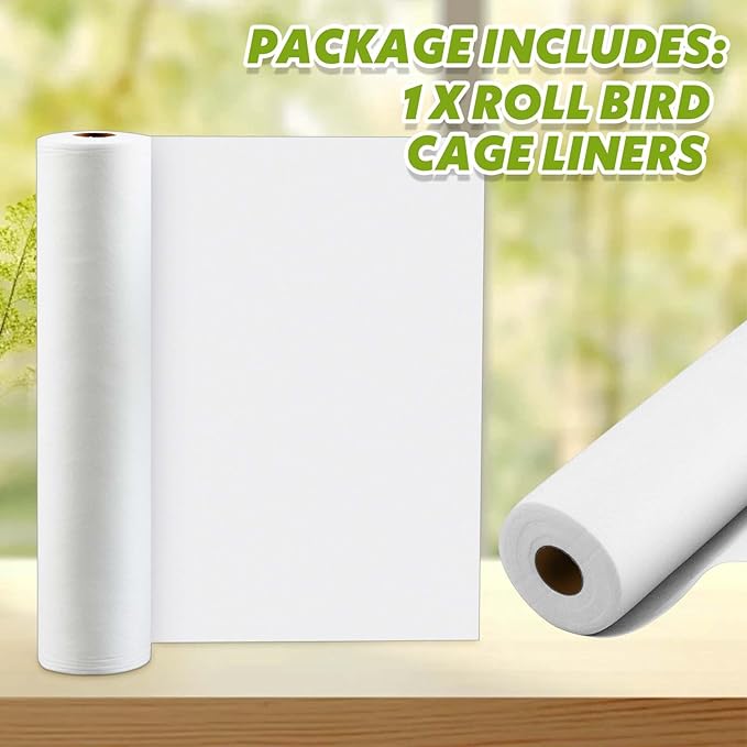 Drydiet 100 ft x 18 Inch Bird Cage Liner Disposable Parakeet Cage Liners Precut - Image 3