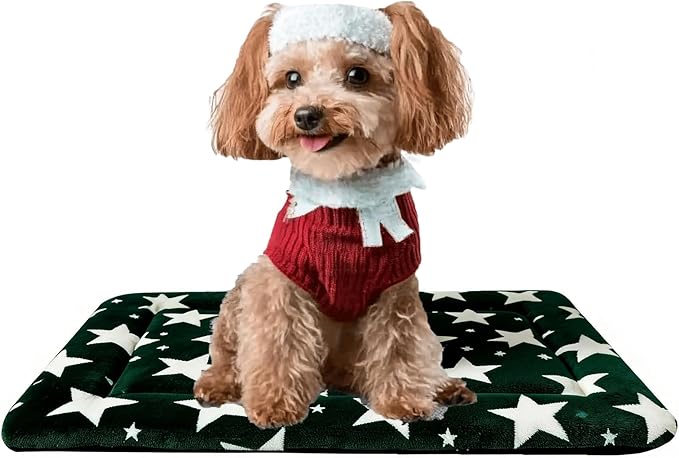 Dog Bed Mat, Reversible Dog Crate Pad by FogkissComfyPawsHome