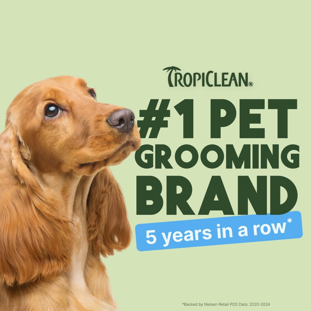 TropiClean Hypoallergenic Dog Wipes for Paws and Bottom | Fragrance Free Dog Grooming Wipes | Safe for The Face | Puppy & Cat Friendly | 400 Count