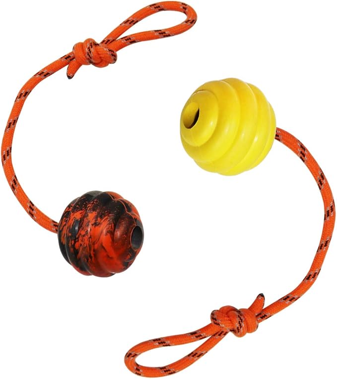 K9 Training Ball with Rope, Exercise and Reward Toy - Image 2