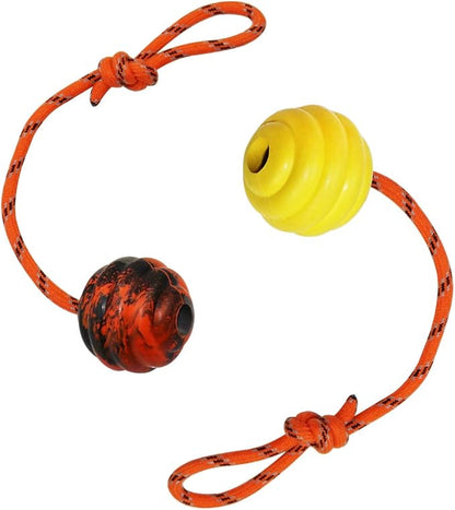 K9 Training Ball with Rope, Exercise and Reward Toy - Image 2