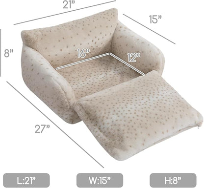 Hollypet Cat Bed Fluffy Plush Multifunctional Double-Layer Machine Washable - Image 3