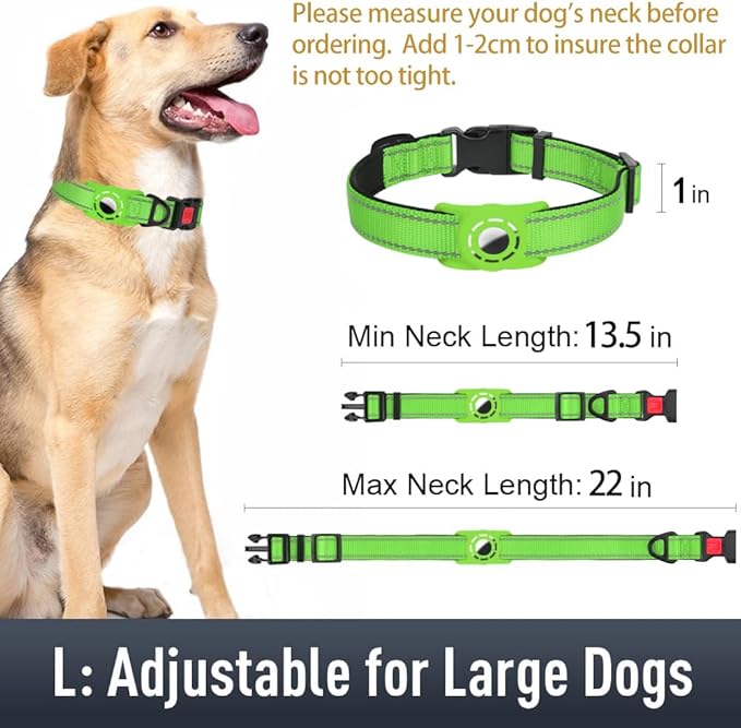 AirTag Dog Collar with AirTag Holder Compatible - Image 6