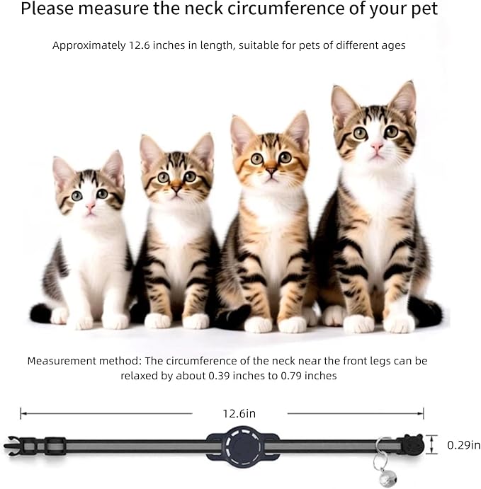 Pet Tracker, GPS Collar for Cats Smart tag, Waterproof Compatible - Image 4
