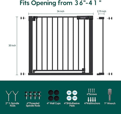 Babelio Baby Gate for Doorways and Stairs, 36-41" Pet Gate - Image 6