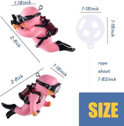 2-Pack Tank Decorations, Cute Little Diver, Aquarium Decoration Accessories - Image 2