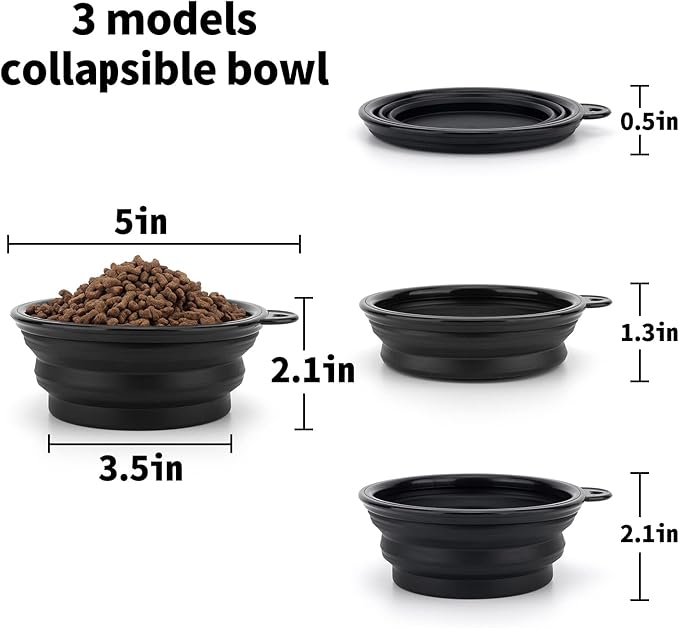 SLSON Dog Bowls Pet Collapsible Bowl - Image 4