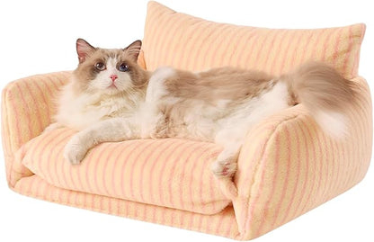 Hollypet Cat Bed Fluffy Plush Multifunctional Double-Layer Machine Washable by Hollypet