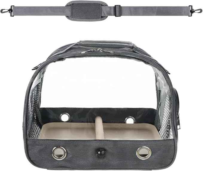 Small Bird Travel Carrier Cage Portable Bird Parrot Parakeet Cockatiel Travel - Image 3