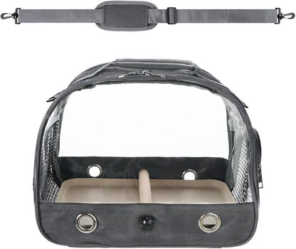 Small Bird Travel Carrier Cage Portable Bird Parrot Parakeet Cockatiel Travel - Image 3
