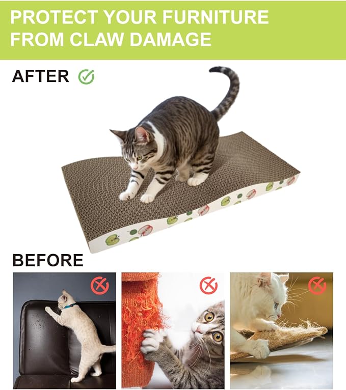 TIMHAKA Cat Scratching Board, Corrugate Cat Scratcher - Image 6