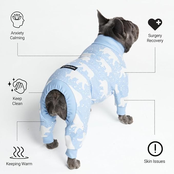 Spark Paws Dog Pajama, Dog Recovery Suit Male, Ultra-Soft and 4-Way Stretch - Image 3