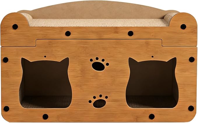 Cat Scratcher House, 2-in-1 Cardboard Cat House - Image 8