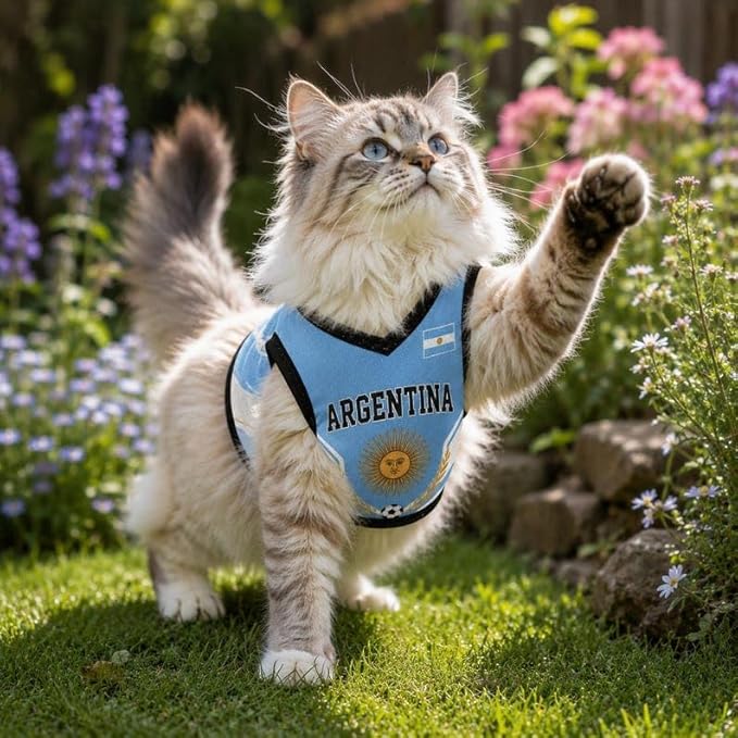 V-DECORPARKS Personalized Pet Soccer Jersey Custom Name Number Dog Cat Football - Image 6