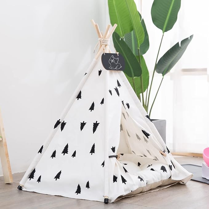 Pet Teepee Tent for Dogs & Cats Dog Bed - Image 2