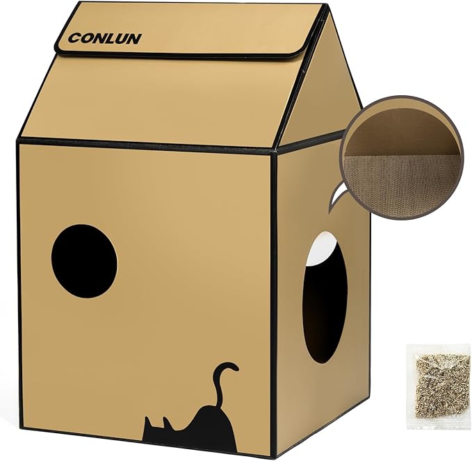 Conlun Cardboard Cat House - Image 9
