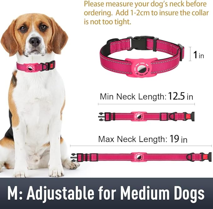 AirTag Dog Collar with AirTag Holder Compatible - Image 6