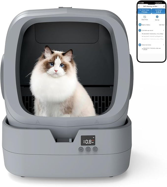 UPFAS Automatic Cat Litter Box Self Cleaning by UPFAS