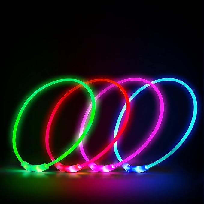 NOVKIN LED Dog Collar, Cut-to-Fit Light Up Dog Collar - Image 2