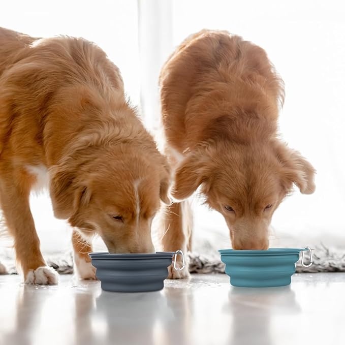 Kytely 2 Pack Collapsible Dog Bowls - 1000ml Portable Pet Food & Water Bowls - Image 6