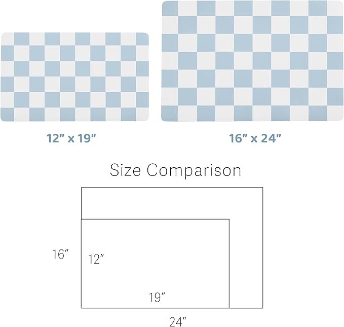 Checkered Dog Feeding Mat, Absorbent Mats - Image 7