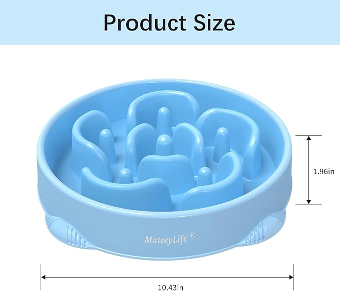 MateeyLife Large Slow Feeder Dog Bowls 2PCS, Anti-Choking Puzzle Dog Food Bowls - Image 3