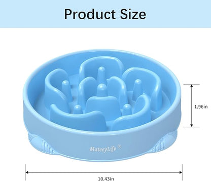 MateeyLife Large Slow Feeder Dog Bowls 2PCS, Anti-Choking Puzzle Dog Food Bowls - Image 3