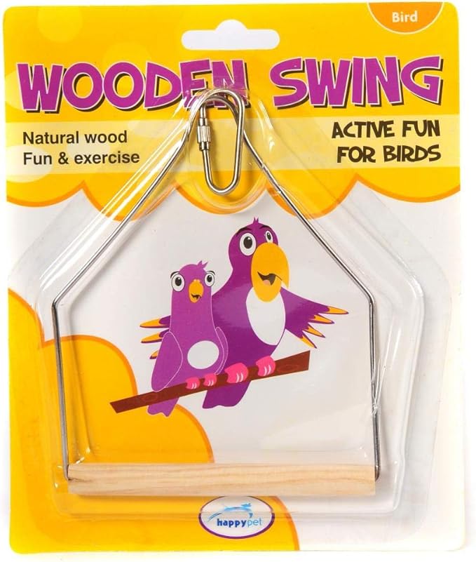 Happy Pet Wooden Birdswing 16cm by happypet