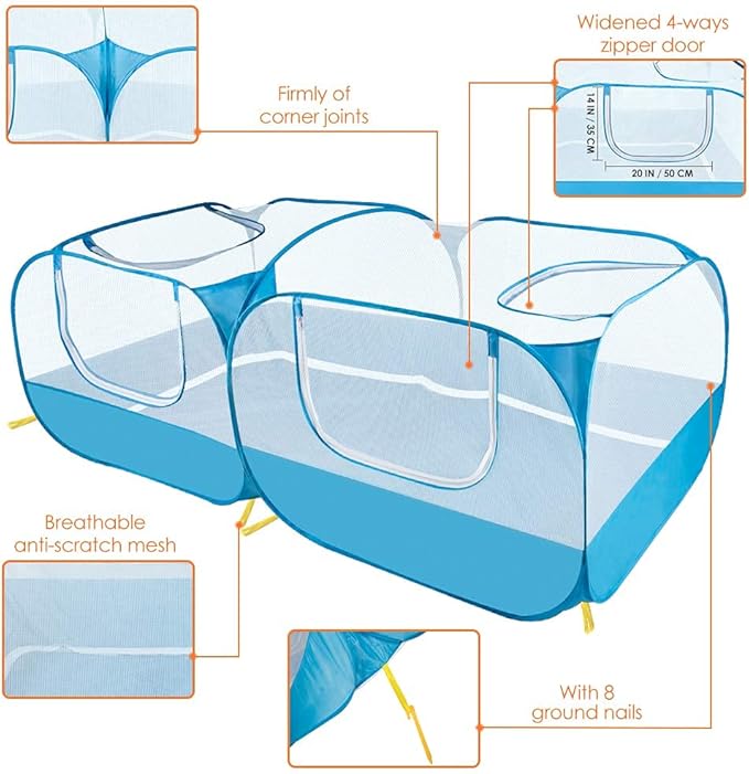 Lukovee Small Animals Playpen, Chicken Pen - Image 4