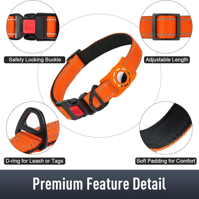 AirTag Dog Collar with AirTag Holder Compatible - Image 5