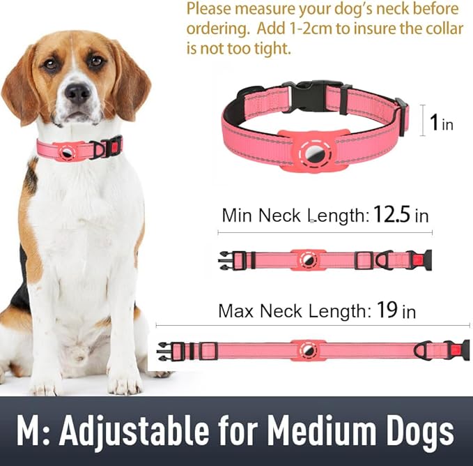 AirTag Dog Collar with AirTag Holder Compatible - Image 6