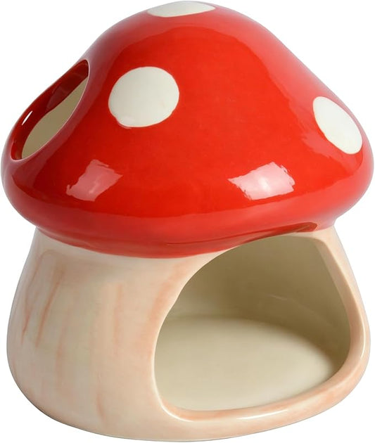 Cute Aquarium Mushroom House Betta Fish Tank Accessory Decor Mini Ceramic Fish by PENCK