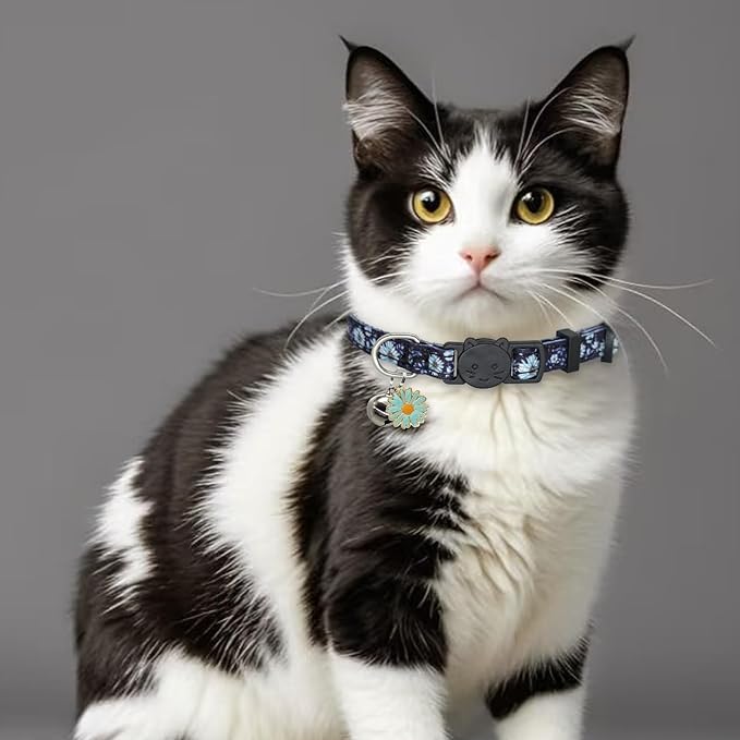 Cat Collar Breakaway, 2 Pack Cotton Kitten Collars - Image 7