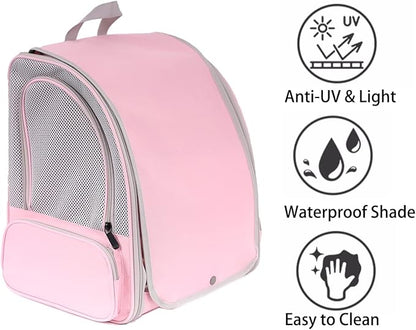Bird Carrier Backpack with Wooden Stand Perch, Vented and Breathable Bag to - Image 3