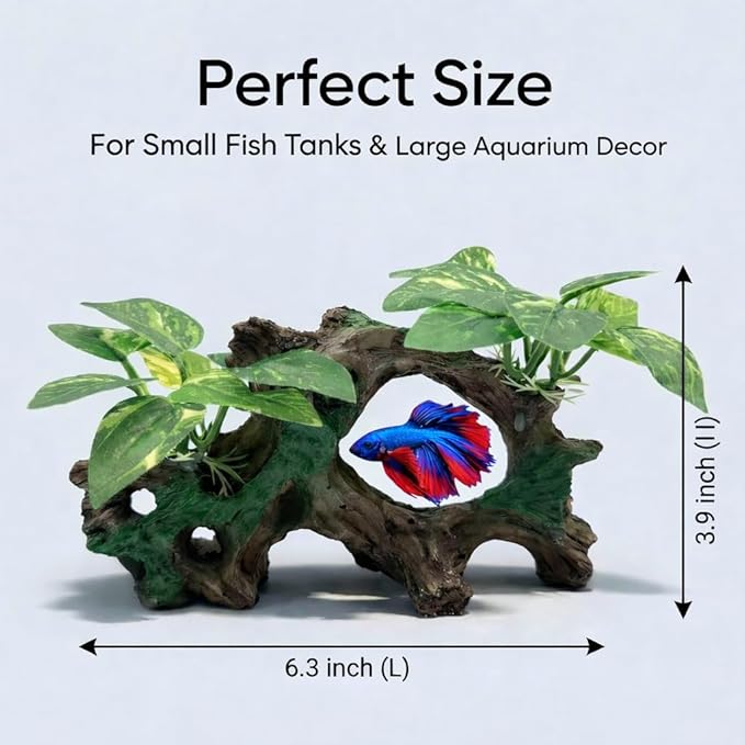 Aquarium Decorations Cave Silk Aquarium Plants Betta Fish Tank Decor Ornament - Image 2