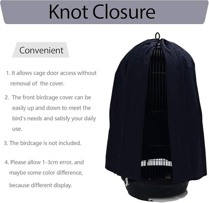 QBLEEV Round Parrot Birdcage Cover Pet Universal Blackout Cage Cover Shade - Image 4