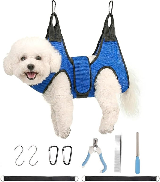 Dog Grooming Hammock Harness, Hanging Sling Restraint by CabyGift