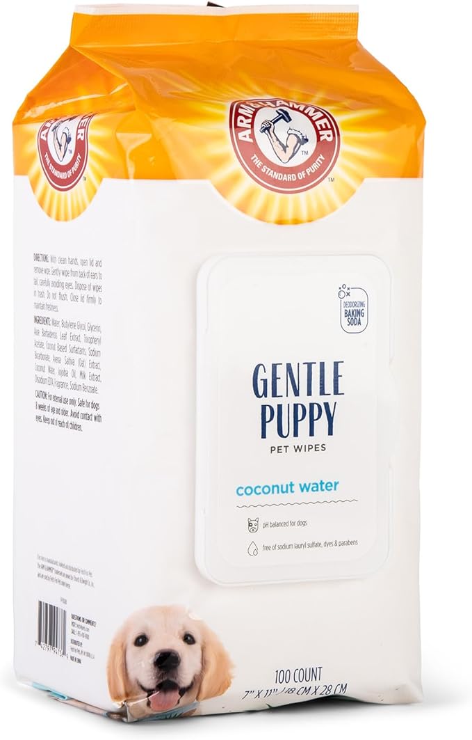 Arm & Hammer Dog Grooming Wipes, Deodorizing Dog Cleaning Wipes - Image 2