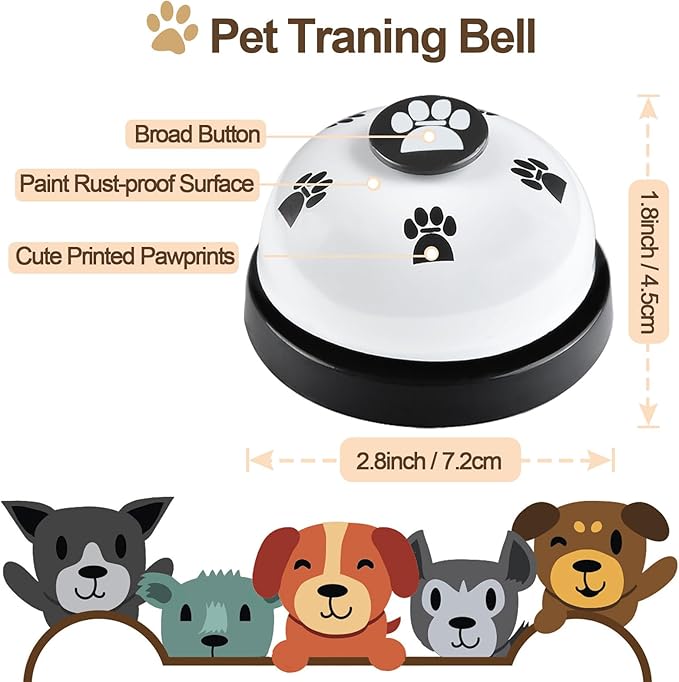 2 Pack Dog Door Bells, Dog Doorbell to go Outside Puppy Train Bell - Image 5