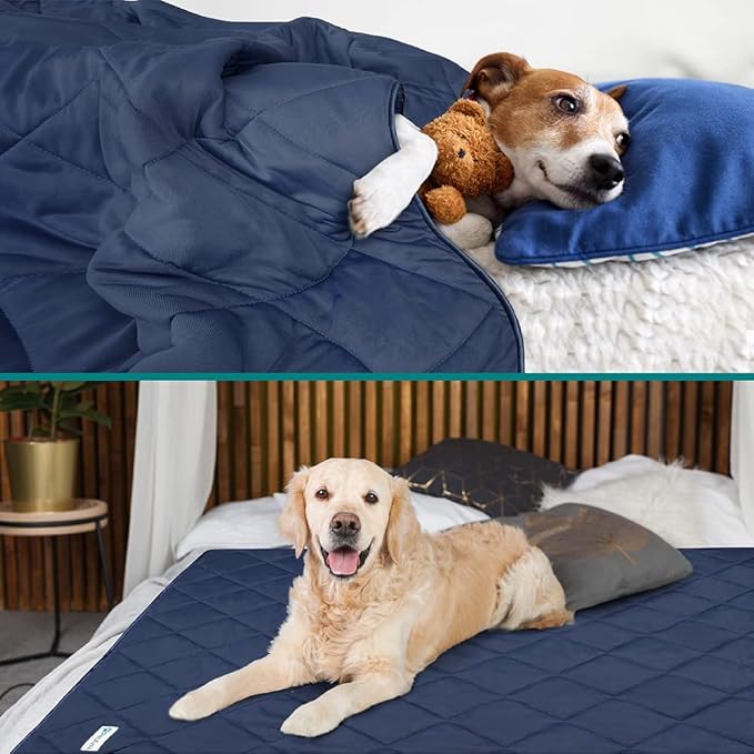 PetAmi Premium Cooling Dog Blanket | Lightweight Fluffy Pet Throw Blanket Bed - Image 2