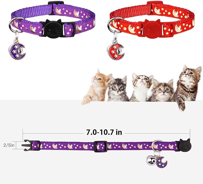 Baeuppit 2Pcs Breakaway Cats Collars Cat Collars - Image 4