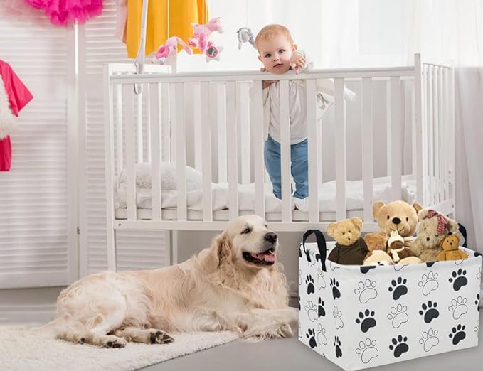 Essme Rectangular Dog Basket, Cute Storage Basket - Image 2