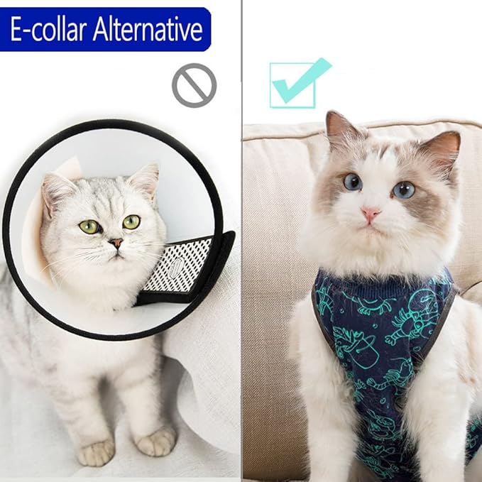 kzrfojy Cat Surgery Recovery Suit Cat Onesie - Image 4