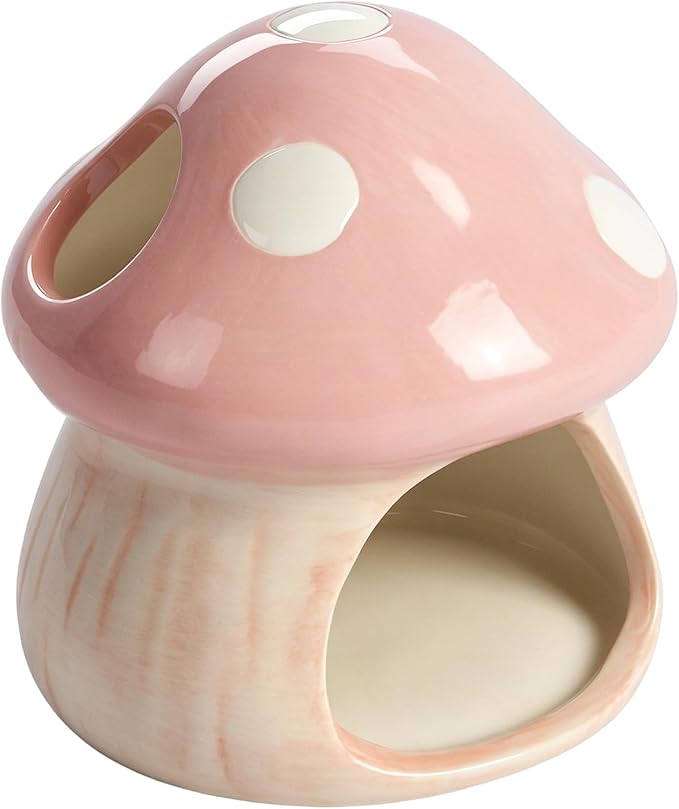 Cute Aquarium Mushroom House Betta Fish Tank Accessory Decor Mini Ceramic Fish by PENCK