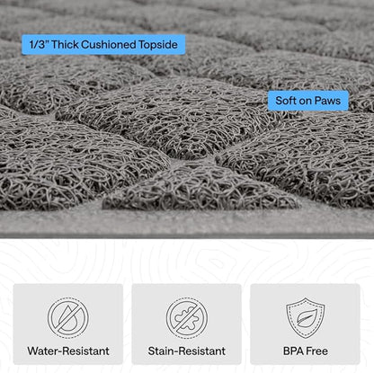 GORILLA GRIP Cat Litter Box Mat, Cushioned Coil Mesh Litter Trapping Mats - Image 5